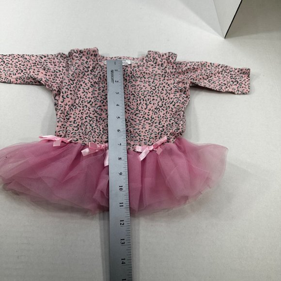 Avon Girl's Size 12 Month 2 Piece Top And Pant Set Animal Print Pink Preowned - Picture 10 of 16